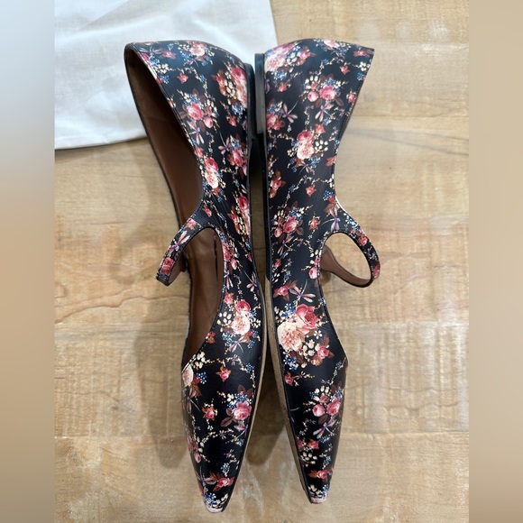 Tabitha Simmons floral Mary Jane flats ballet shoes size 41 - Picture 14 of 16
